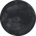 New moon phase in moon cycle